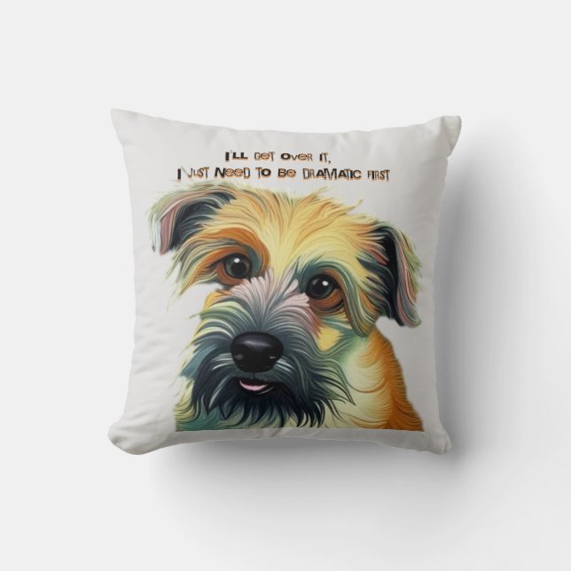 Coussin Je vais m'en remettre, j'ai juste besoin d'être dr (Recto)