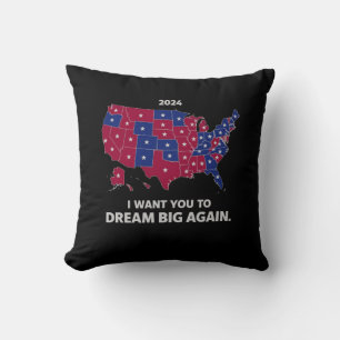 Coussin Je veux que vous rêviez d'un grand retour au patri