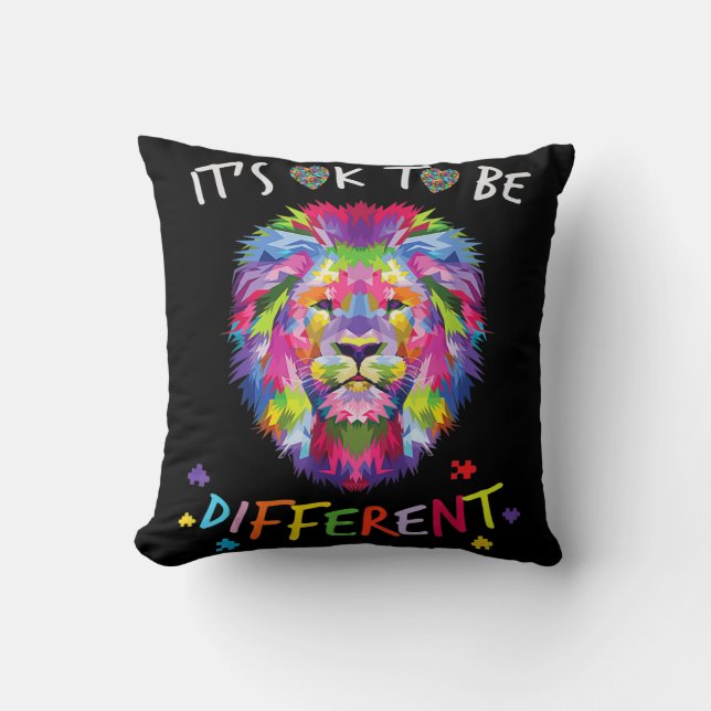 Coussin Je vois tes vraies couleurs Lion Sensibilisation s (Recto)