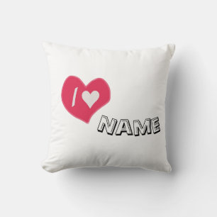 Coussin « Je ❤️ Vous Cœur – Conception de Cadeau Romantiqu