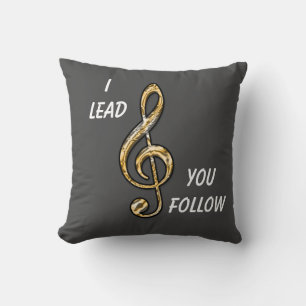 Coussin Je Vous Dirige Suivre Clef Classe Musique Enseigna