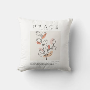 Coussin Jean 14:27 Paix Je pars avec toi