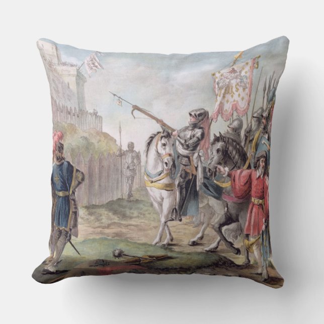 Coussin Jeanne d'Arc (1412-31) commande l'anglais pour (Recto)