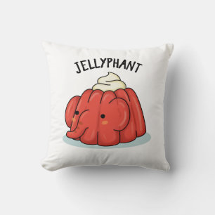 Coussin Jellyphant Funny Elephant Jelly Pun
