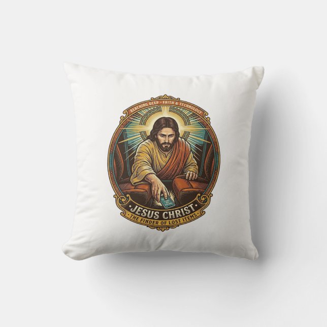 Coussin Jésus a laissé tomber son téléphone entre les sièg (Recto)