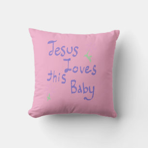 Coussin Jésus aime ce bébé