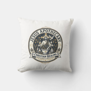 Coussin Jésus Apothicaire Guérison chrétienne Jésus Apothi