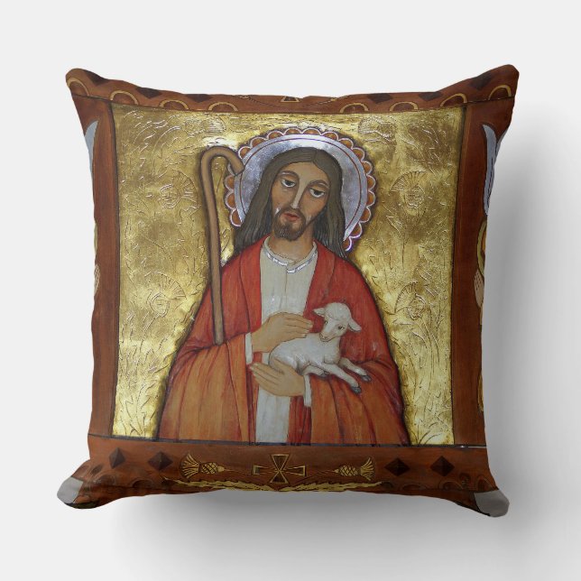 Coussin Jésus-Christ Agneau de Dieu (Recto)