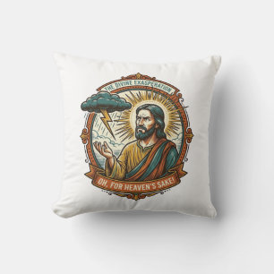 Coussin Jésus contrarié Nuage de pluie sombre Foudre Météo