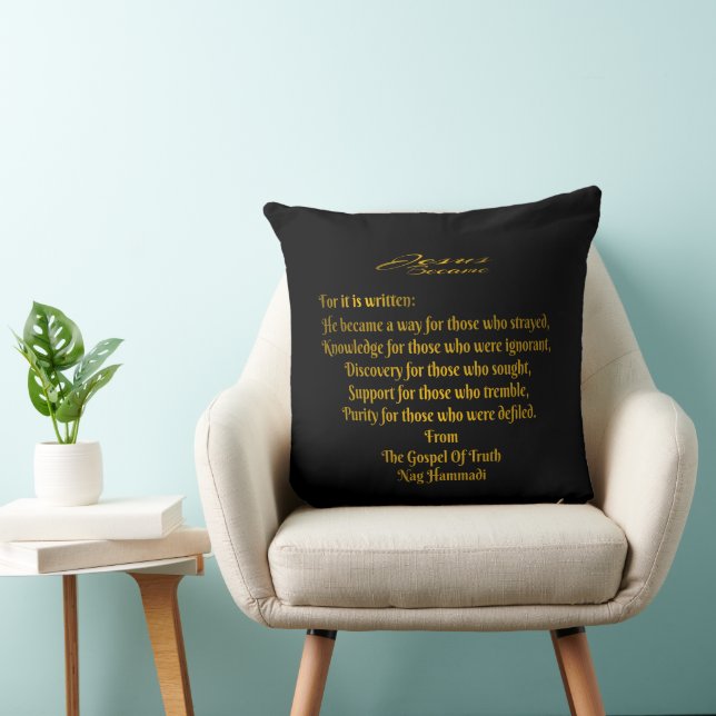Coussin Jésus est devenu (Chaise)