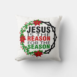 Coussin Jésus est la raison de la saison