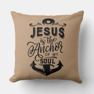 Coussin Jésus est l'Ancre de mon âme