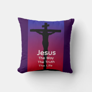 Coussin Jésus est le chemin
