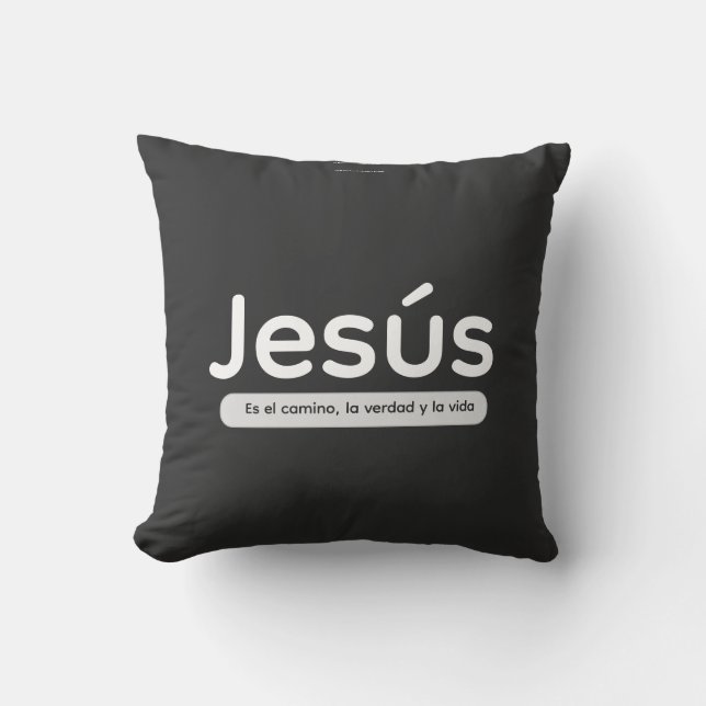 Coussin Jésus est le chemin, la vérité et la vie (Recto)