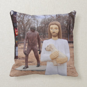 Coussin Jésus et Bigfoot