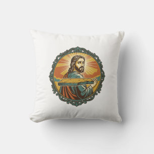 Coussin Jésus gêné trébuchant surface plane publique club