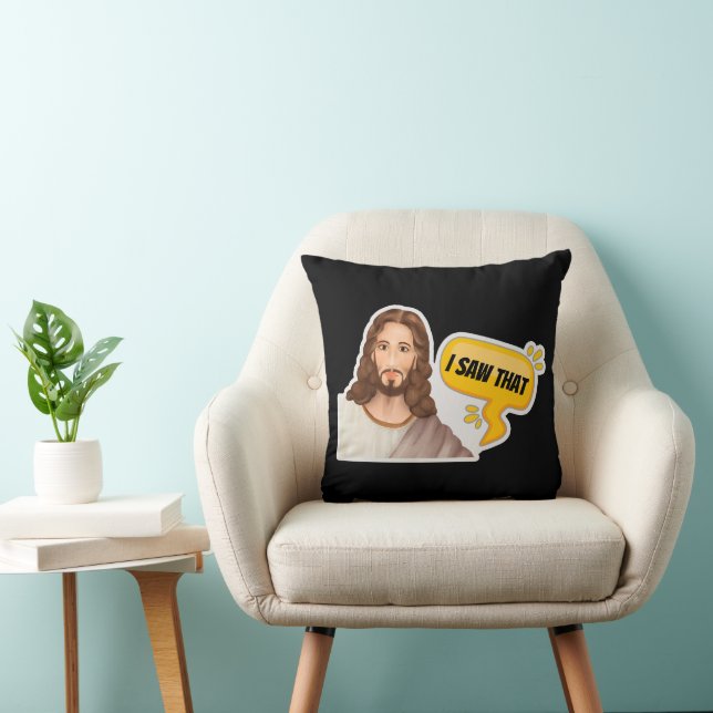 Coussin Jésus J'Ai Vu Ça (Chaise)