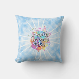 Coussin Jesus M'Aime, Aquarelle Pastel