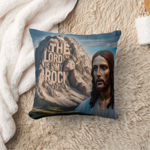 Coussin Jésus Majestic : Gardien de la Montagne
