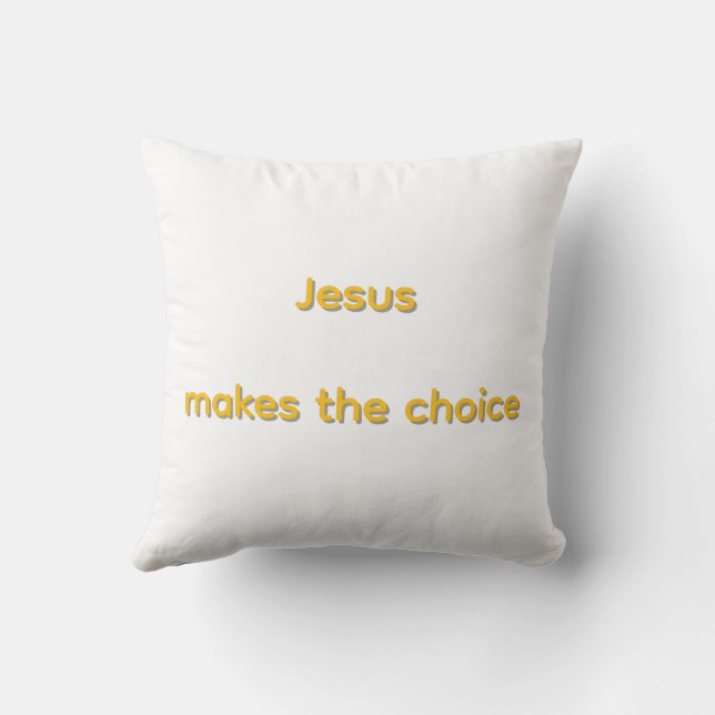 Coussin Jesus makes the choice (Verso)