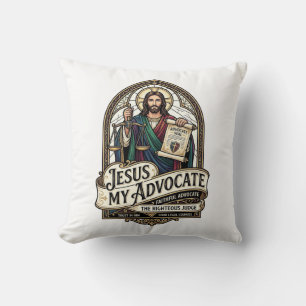 Coussin Jésus Mon Défenseur Jésus Défenseur de la Cour Chr