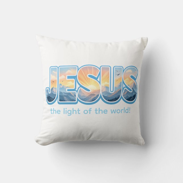 Coussin Jesus Sunrise (Recto)