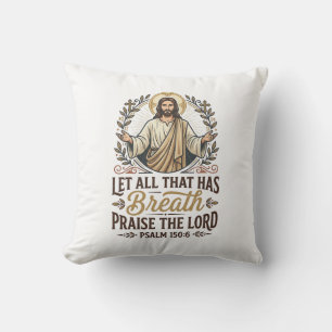 Coussin Jésus T-shirt graphique de culte acoustique Indie