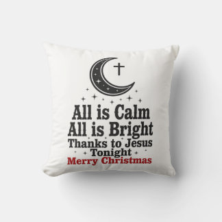 Coussin Jésus Tout Est Calme - Cadeau de Foi