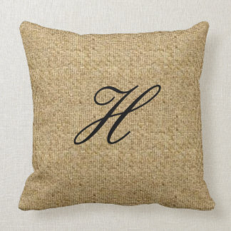 Coussin Jet décoré d'un monogramme sur commande Pil de