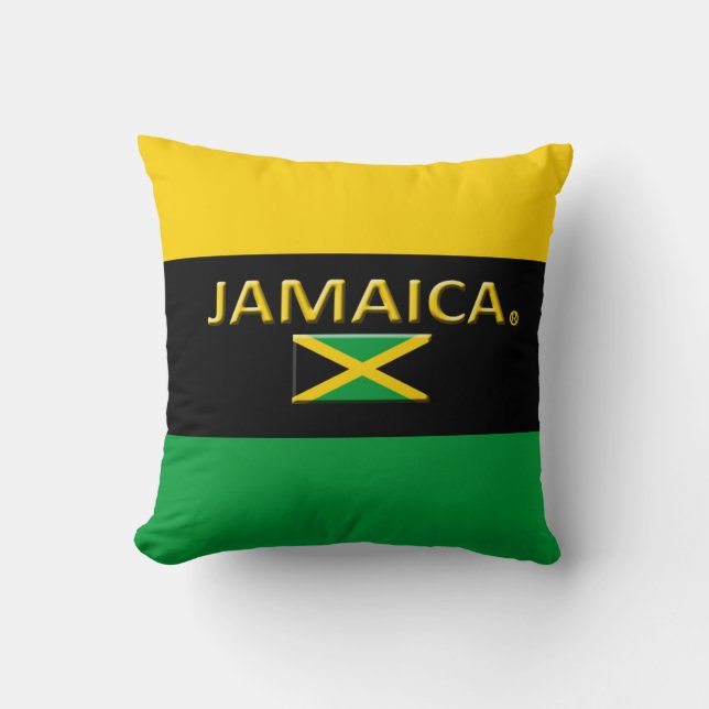 Coussin Jet moderne de concepteur de la Jamaïque ou (Recto)