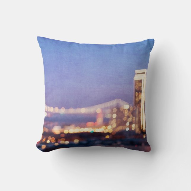 Coussin jetable Bay Bridge Glow Fine Art Photograp (Recto)