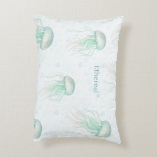 Coussin jetable méduse éthérée sarcelle