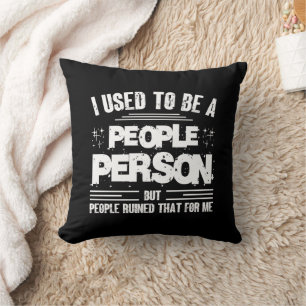Coussin J'Étais Une Personne Populaire Socialement Awkward