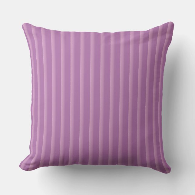 coussin jeté à rayures violettes (Recto)