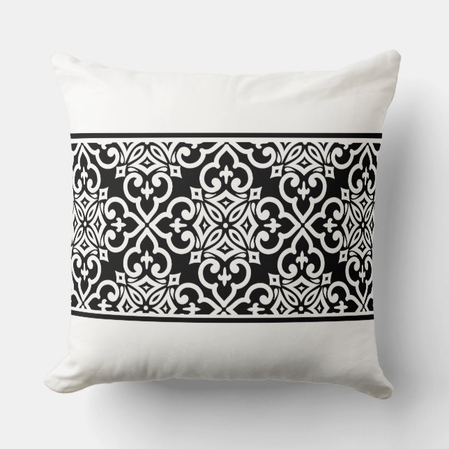 Coussin jeté accent-Motif marocain (Recto)
