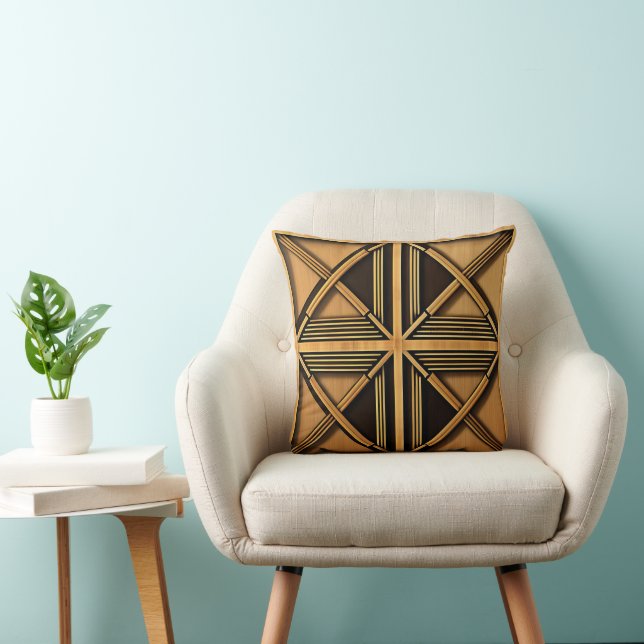 Coussin jeté Art Déco (Chaise)