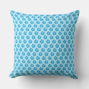 Coussin jeté au flamboyant bleu