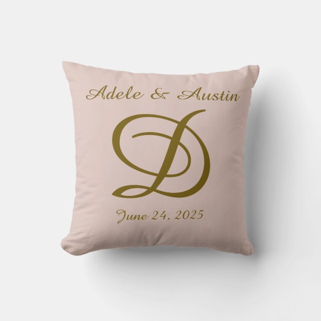 Coussin jeté cadeau personnalisé (Recto)