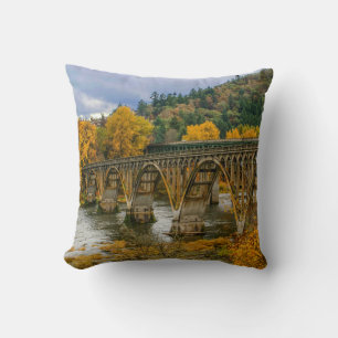 Coussin Jeté de saison de feuilles d'automne décoratives