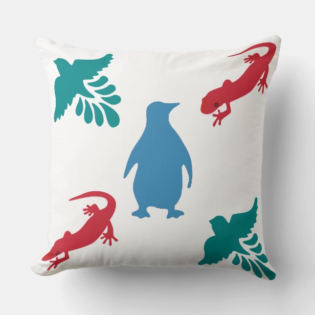 Coussin Jeté d'Oiseau (Recto)