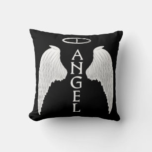 Coussin jeté en forme d'ailes d'ange