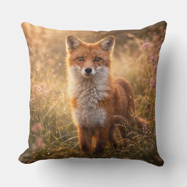 Coussin Jeté faune rustique (Recto)