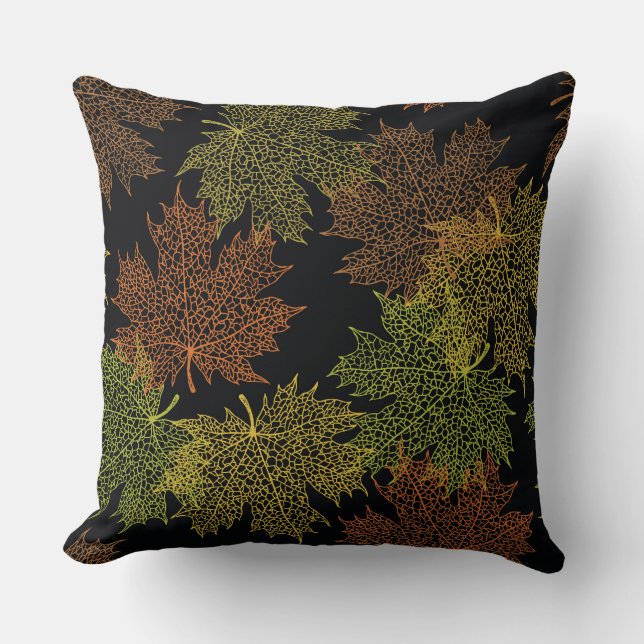 Coussin Jeté-Feutilles D'automne (Recto)