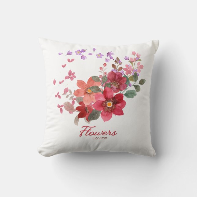 Coussin jeté fleur (Recto)