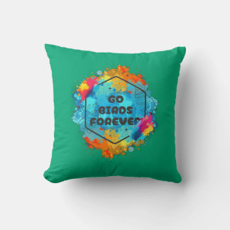Coussin jeté Go Birds Forever
