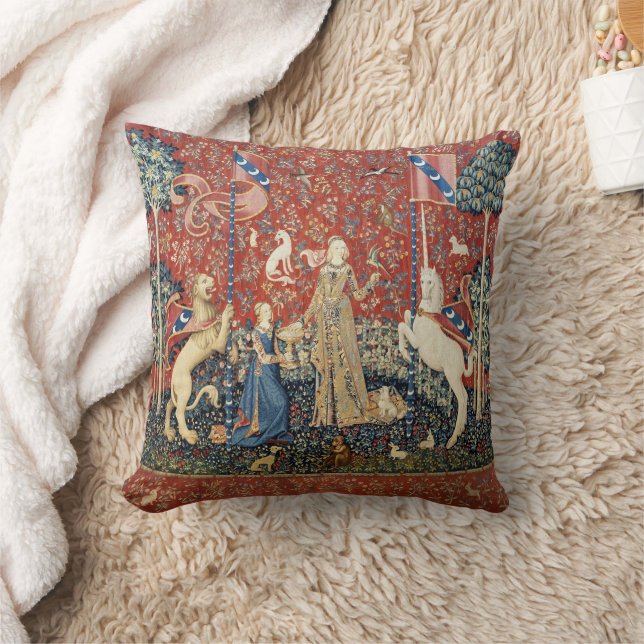 Coussin jeté La Dame à la licorne (Goût) (Couverture)