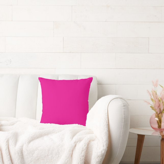 Coussin jeté magenta | Accent de maison audacieux  (Canapé)