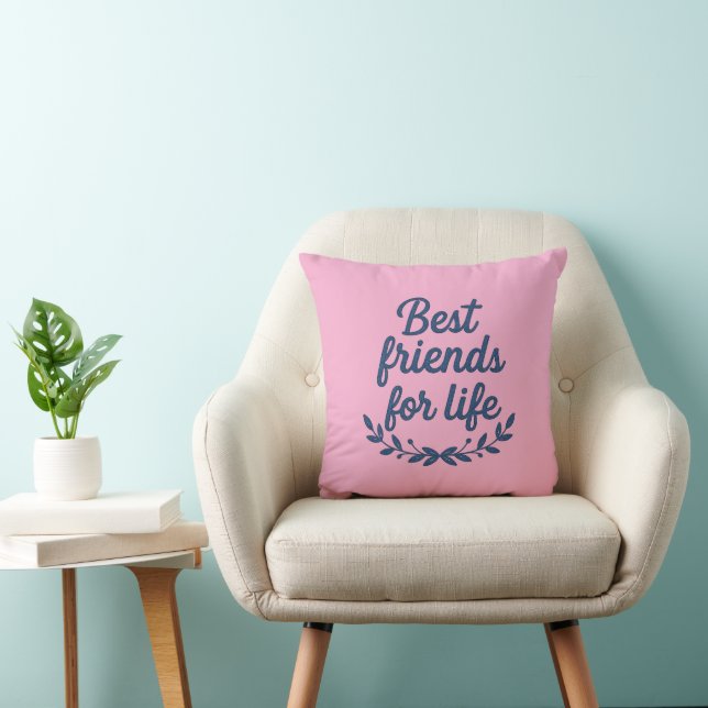 Coussin Jeté Meilleurs Amis Pour La Vie (Chaise)