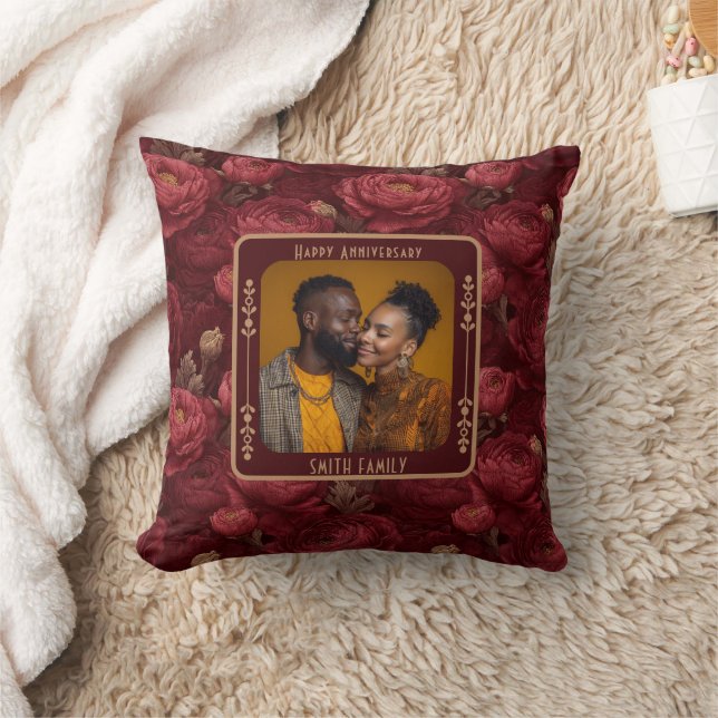 Coussin jeté Modern Lovebird 5e anniversaire  (Couverture)