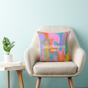 coussin jeté moderne coloré signe du zodiaque pers